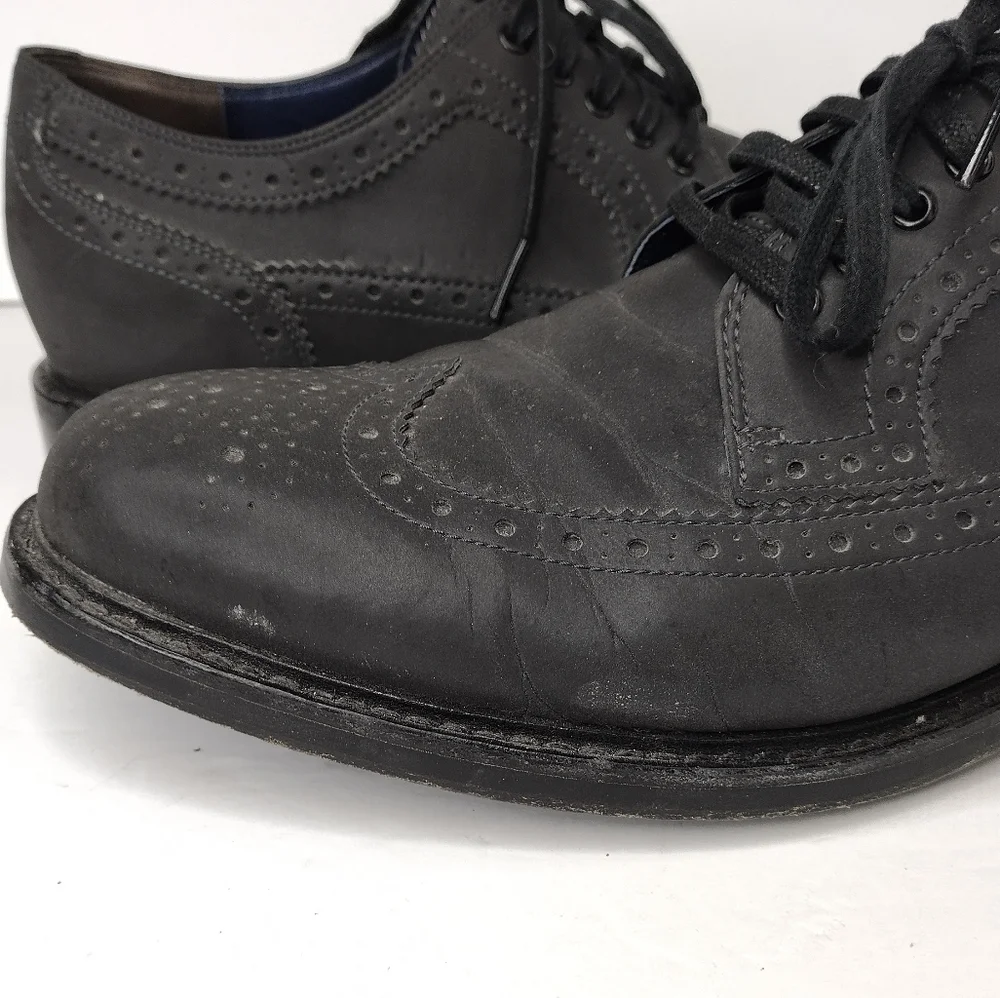 Cole Haan Men's Leather Lace Up Wingtip Business Office Oxfords Size 9.5